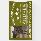 軍隊ウェルカムホームバナー – アーミーナショナルガード 横断幕 (縦)