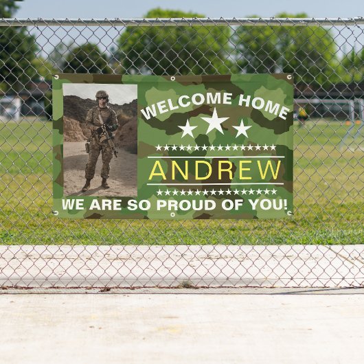 軍隊ウェルカムホームバナー – アーミーナショナルガード 横断幕