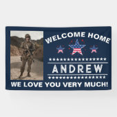 軍隊ウェルカムホームバナー – アーミーナショナルガード 横断幕 (横)