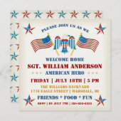 軍隊ウェルカムホームパーティの招待状 招待状 (正面/裏面)