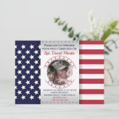 軍隊ウェルカムホームパーティーフラグフォト招待状 招待状 (スタンド正面)