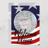 軍隊ウェルカムホームパーティー 招待状 (正面/裏面)