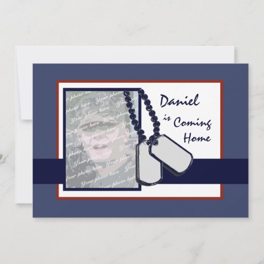 軍隊ウェルカムホーム 招待状 (正面)