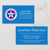 軍隊エアリフトサービス退役軍人カスタマイズ 名刺 (正面/裏面)