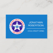 軍隊エアリフトサービス退役軍人カスタマイズ 名刺 (正面)