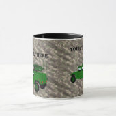 軍隊オフロードトラック牽引ミサイルランチャー マグカップ (中央)