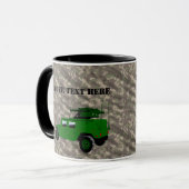 軍隊オフロードトラック牽引ミサイルランチャー マグカップ (正面左)