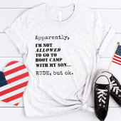 軍隊カスタムママおもしろいブートキャンプフェアウェアギフト Tシャツ