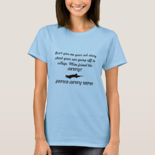 軍隊カスタムママのシャツ Tシャツ