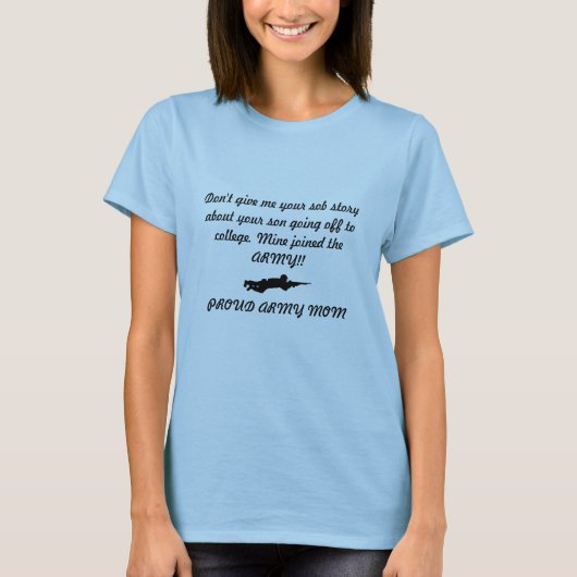 軍隊カスタムママのシャツ Tシャツ (正面)