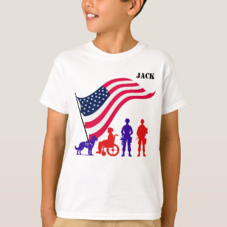 軍隊カスタム評価ボーイ Tシャツ