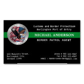 軍隊カスタム警察試合監視員パトロ縁どー マグネット名刺 (正面)