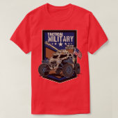 軍隊カスタム車 Tシャツ (デザイン正面)