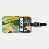 軍隊カモフラフェ、名前をカスタムするラゲッジタグ ラゲッジタグ (正面横)