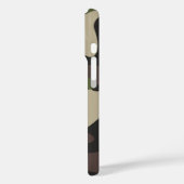 軍隊カモフラージカメオグリーンパターンモノグラム Case-Mate iPhoneケース (裏面 / 左)
