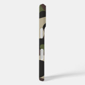 軍隊カモフラージカメオグリーンパターンモノグラム Case-Mate iPhoneケース (裏面 / 右)