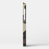 軍隊カモフラージカメオグリーンパターンモノグラム Case-Mate iPhoneケース (裏面 / 左)