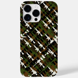 軍隊カモフラージガンライフルGIスタイルクール迷彩柄 Case-Mate iPhone 14 PRO MAXケース