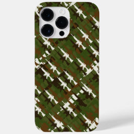 軍隊カモフラージガンライフルGIスタイル迷彩柄 クール Case-Mate iPhone 14 PRO MAXケース