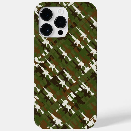 軍隊カモフラージガンライフルGIスタイル迷彩柄 クール Case-Mate iPhoneケース (裏面)
