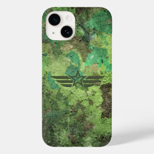 軍隊カモフラージスターウィング – 堅牢な軍隊 Case-Mate iPhone 14ケース