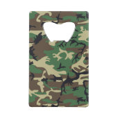 軍隊カモフラージュ クレジットカード栓抜き (正面)