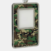 軍隊カモフラージュ シルバープレートフレームオーナメント (右)