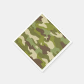 軍隊カモフラージュ スタンダードカクテルナプキン (角)