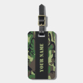 軍隊カモフラージュ ラゲッジタグ (正面縦)