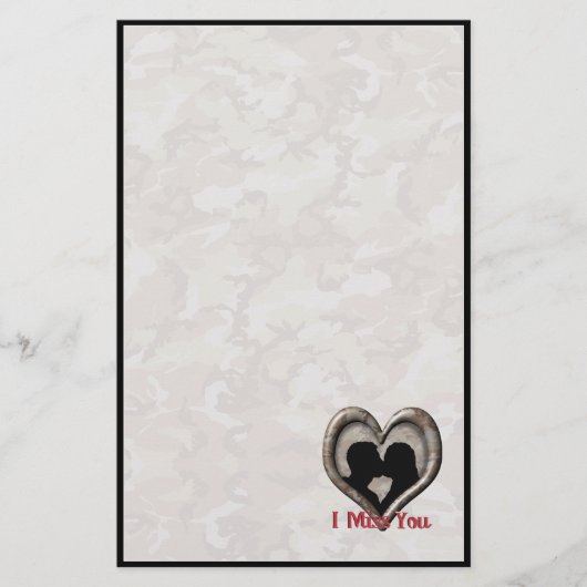 軍隊カモフ恋しく思ラージュ 便箋 (正面)