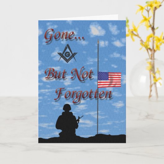 軍隊カード カード (黄色い花)