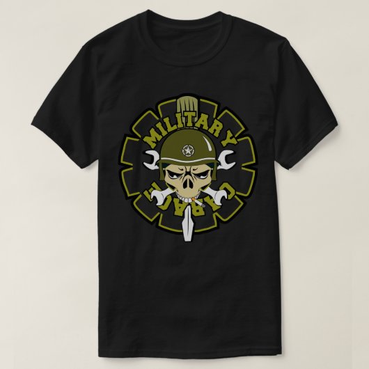 軍隊ガレージ1 Tシャツ (デザイン正面)