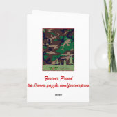 軍隊クリスマスカード – 遠く遠くにに… シーズンカード (裏面)