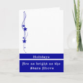 軍隊クリスマス夫のために家族の写真を追加 カード (正面)