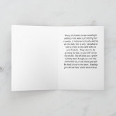 軍隊クリスマス夫のために家族の写真を追加 カード (内部)