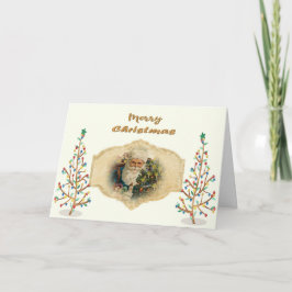 軍隊クリスマスfor夫ビクトリアンデザイン カード