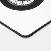 軍隊クルーザーのモーターサイクルイラストレーション デスクマット (コーナー)