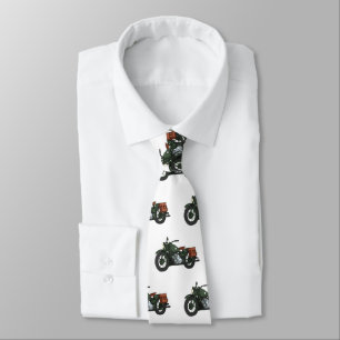 軍隊クルーザーのモーターサイクルイラストレーション ネクタイ