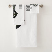 軍隊クルーザーのモーターサイクルイラストレーション バスタオルセット (インサイチュ)