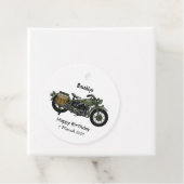 軍隊クルーザーのモーターサイクルイラストレーション フェイバータグ (インサイチュ)