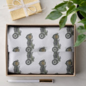 軍隊クルーザーのモーターサイクルイラストレーション 薄葉紙 (ギフト)