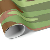軍隊グリーンとブラウン ラッピングペーパー (ロールコーナー)
