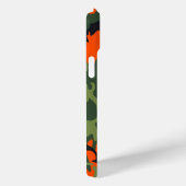 軍隊グリーンオレンジカモフラージコモアーミープリント Case-Mate iPhoneケース (裏面 / 右)