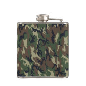 軍隊グリーンカモフラージパターン フラスク (裏面)