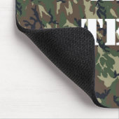 軍隊グリーンカモフラージパターン マウスパッド (コーナー)