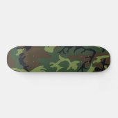 軍隊グリーンカモフラージュ スケートボード (横)