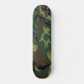 軍隊グリーンカモフラージュ スケートボード (正面)