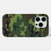 軍隊グリーンカモフラージュ Case-Mate iPhoneケース (裏面 (横))