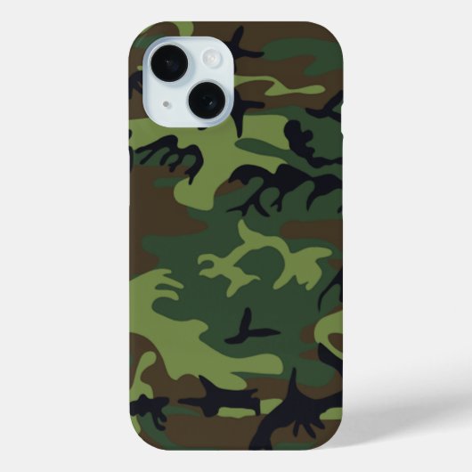 軍隊グリーンカモフラージュ Case-Mate iPhoneケース (裏面)