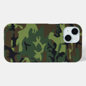 軍隊グリーンカモフラージュ Case-Mate iPhoneケース (裏面 (横))